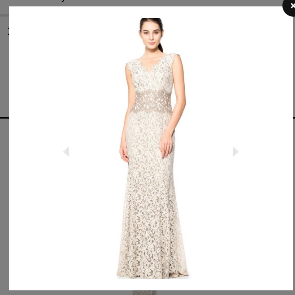 Tadashi shoji lace gown